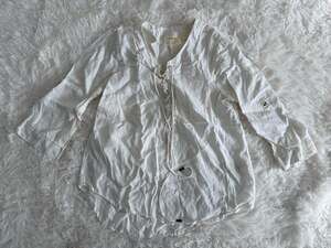 Maeve by Anthropologie Marva Lace-Up Linen Blouse Size 0